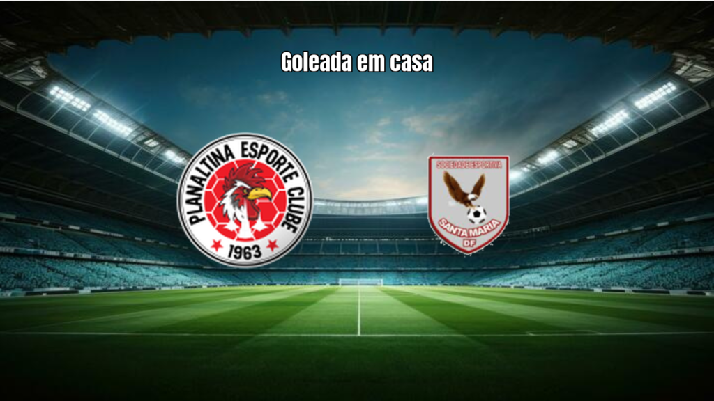 Planaltina DF U20 domina e goleia Santa Maria U20 por 3 a 0