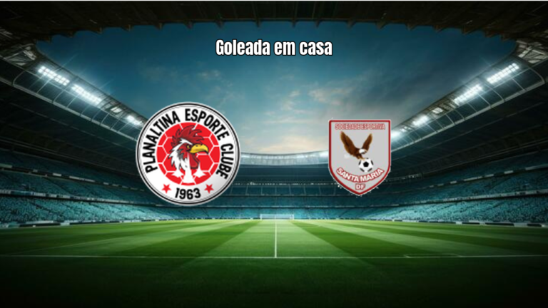 Planaltina DF U20 domina e goleia Santa Maria U20 por 3 a 0