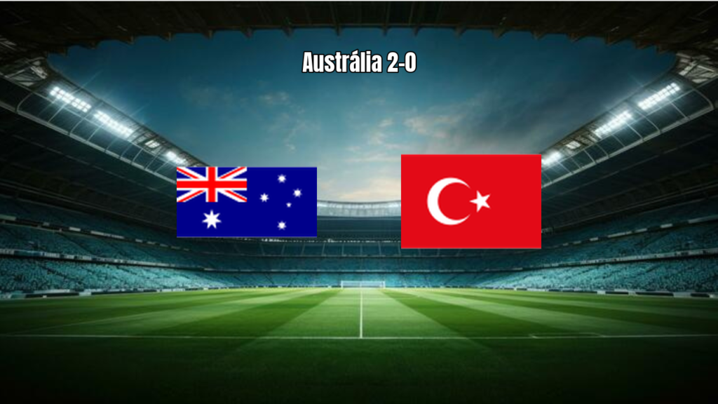 Austrália surpreende Turquia e vence por 2 a 0 na estreia