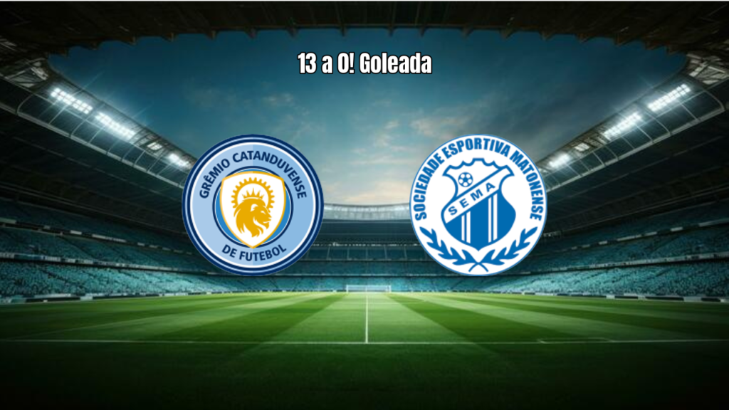 Goleada histórica: Matonense 13 x 0 Grêmio Catanduvense