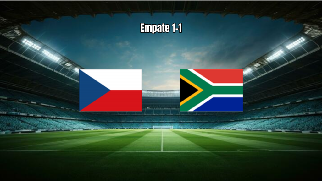 Czechia 1-1 África do Sul: empate na Copa do Mundo