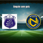 Guarani de Palhoça e Nação empatam sem gols na 11ª rodada