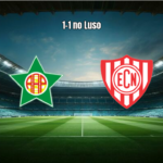 Portuguesa RJ 1-1 Noroeste: Empate na estreia do mata-mata