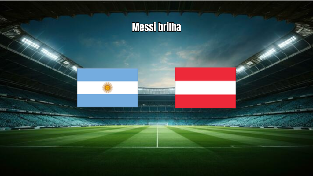Argentina domina Áustria com show de Messi em jogo da Copa 2026