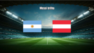 Argentina domina Áustria com show de Messi em jogo da Copa 2026