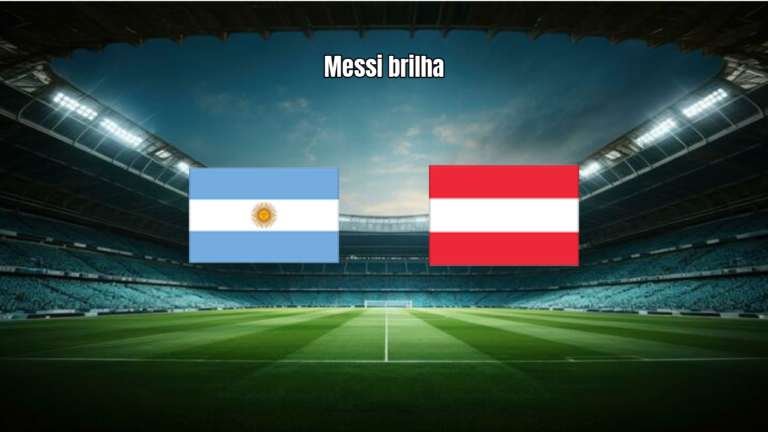 Argentina domina Áustria com show de Messi em jogo da Copa 2026