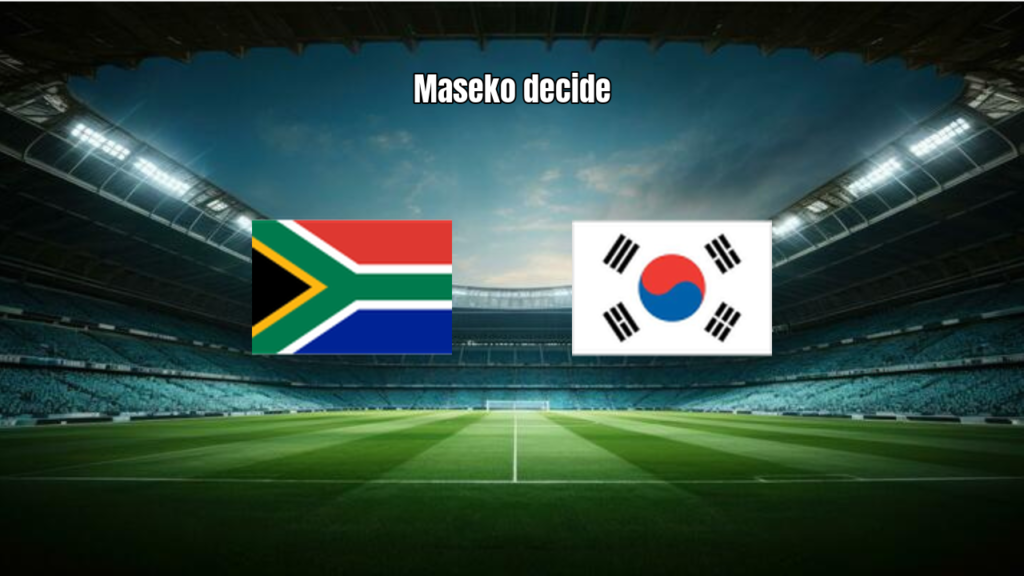 África do Sul vence Coreia do Sul por 1 a 0 na Copa do Mundo