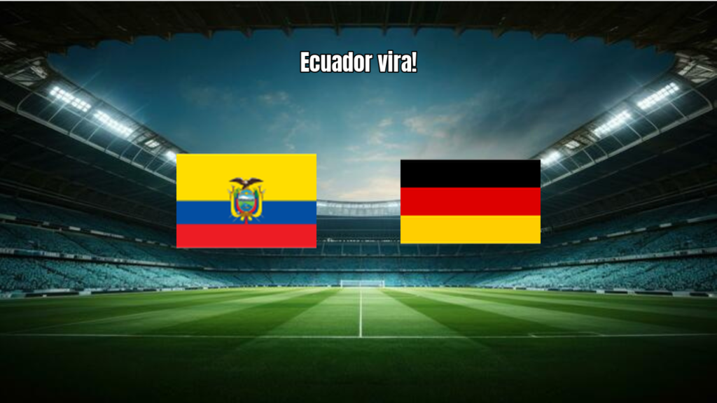 Ecuador vira sobre Alemanha e conquista vitória por 2 a 1