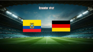 Ecuador vira sobre Alemanha e conquista vitória por 2 a 1