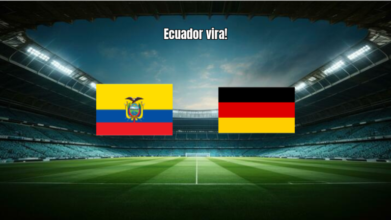 Ecuador vira sobre Alemanha e conquista vitória por 2 a 1