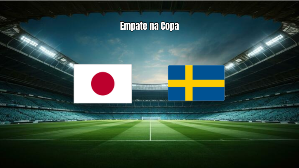 Japão e Suécia empatam 1 a 1 na Copa do Mundo 2026