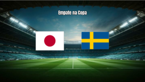 Japão e Suécia empatam 1 a 1 na Copa do Mundo 2026