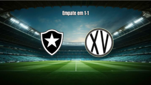 Botafogo SP U20 1-1 XV de Piracicaba U20: análise