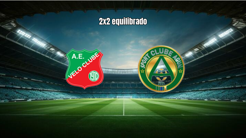 Velo Clube U20 e Aguai U20 empatam em 2 a 2 no Paulista Sub-20