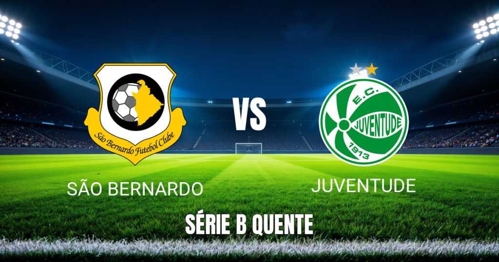 Onde assistir São Bernardo x Juventude ao vivo: Palpite para 21/06/2026