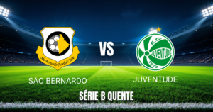 Onde assistir São Bernardo x Juventude ao vivo: Palpite para 21/06/2026