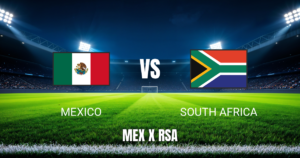 Onde assistir México x África do Sul: horário e palpite 11/06/2026