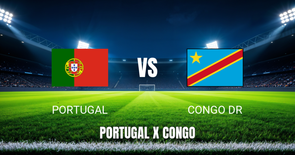 Onde assistir Portugal x Congo DR ao vivo: Palpite para 17/06/2026