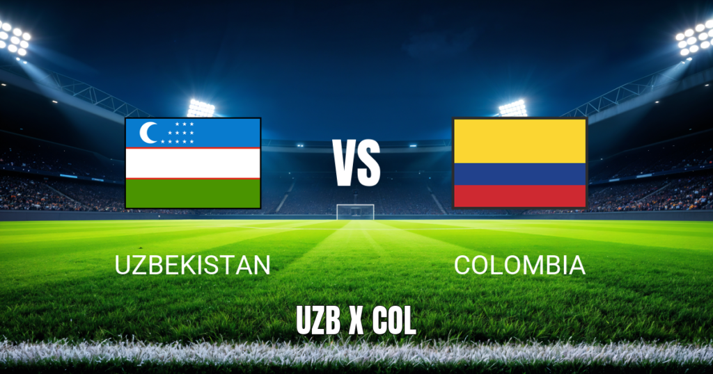 Onde Assistir Uzbequistão x Colômbia ao Vivo – Palpite e Horário (17/06/2026)