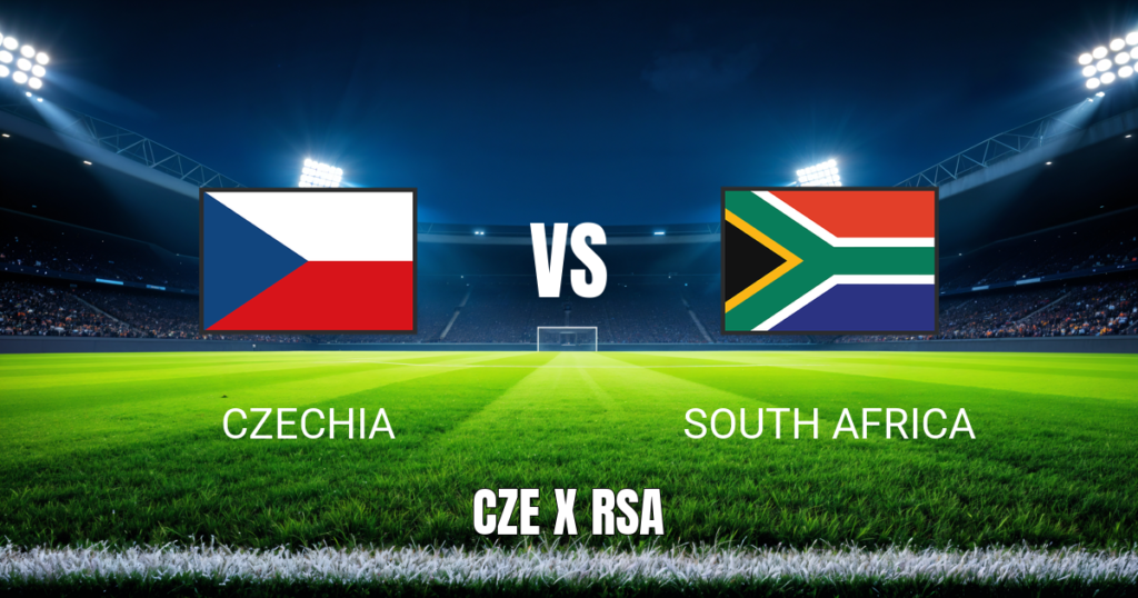 Onde assistir Czechia x África do Sul: Palpite e Transmissão 18/06/2026