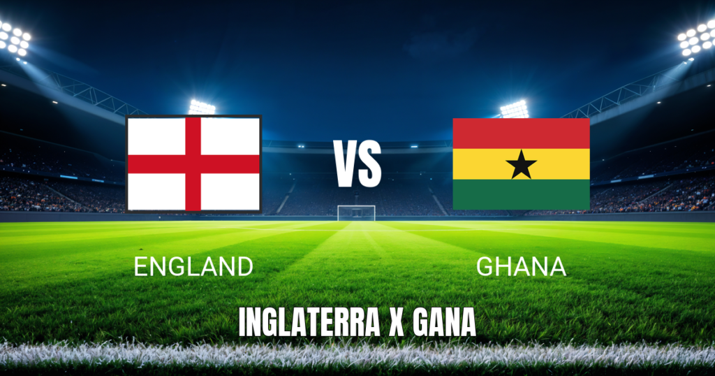 Onde Assistir Inglaterra x Gana Hoje (23/06/2026) Palpite e Transmissão