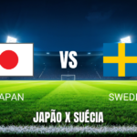 Onde assistir Japão x Suécia - Palpite 25/06/2026