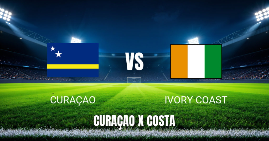 Onde assistir Curaçao x Costa do Marfim: Palpite 25/06/2026