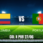Onde assistir Colombia x Portugal na Copa ao vivo e palpite 27/06/2026