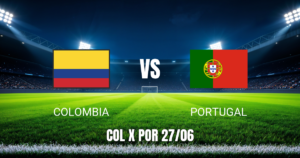 Onde assistir Colombia x Portugal na Copa ao vivo e palpite 27/06/2026