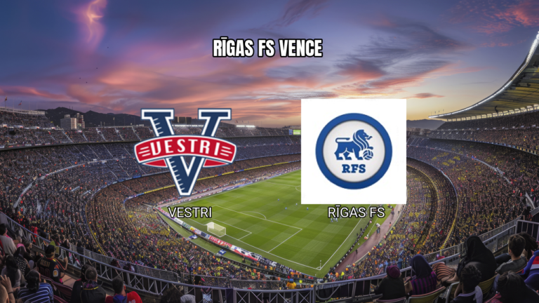 Palpite: Rīgas FS vence Vestri com mais de 1.5 gols - 30/07/2026