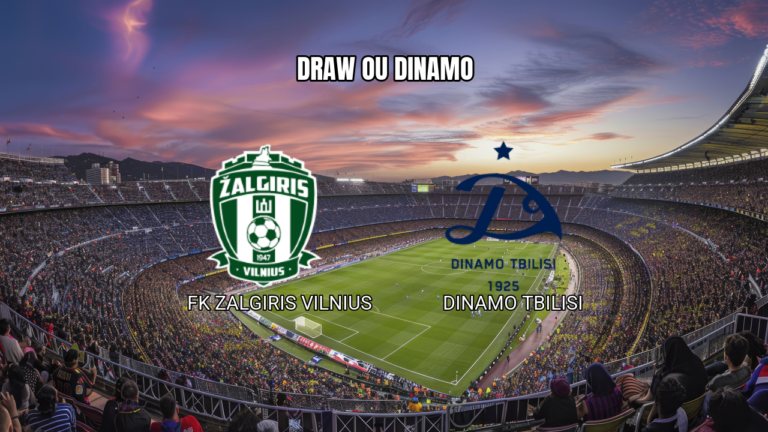 Palpite: FK Zalgiris Vilnius x Dinamo Tbilisi - 30/07/2026