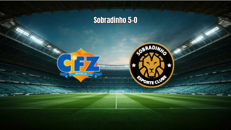 CFZ Brasília U20 0x5 Sobradinho U20: Goleada na 8ª Rodada