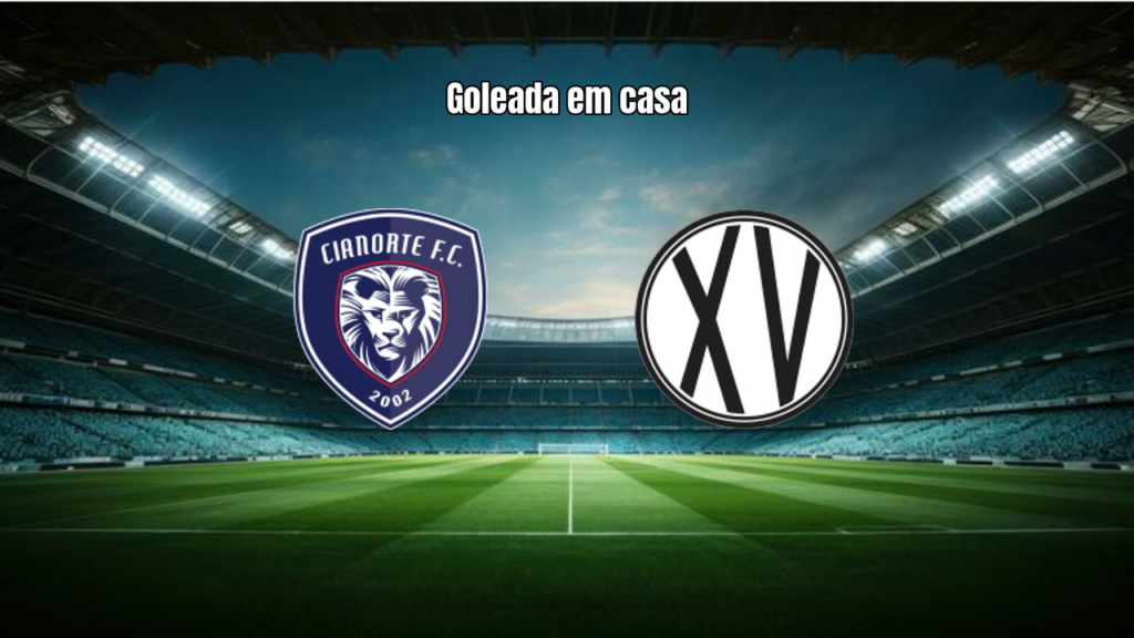 Cianorte goleia XV de Piracicaba por 4 a 0 na Série D e avança