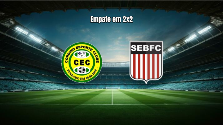 Cordino e Balsas empatam em 2 a 2 na Série B Maranhense