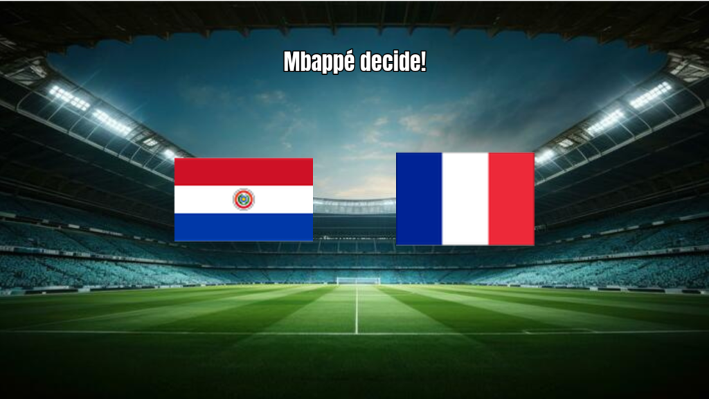 França vence Paraguai por 1 a 0 e avança nas oitavas da Copa