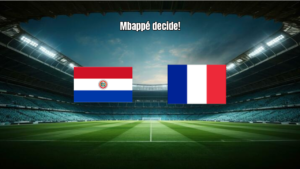 França vence Paraguai por 1 a 0 e avança nas oitavas da Copa