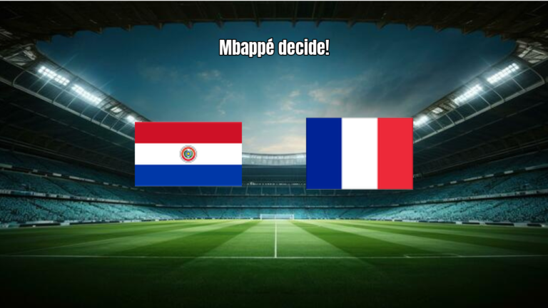 França vence Paraguai por 1 a 0 e avança nas oitavas da Copa