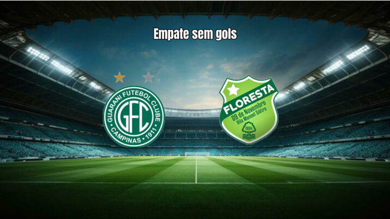 Guarani 0-0 Floresta: empate sem gols na Série C 2026