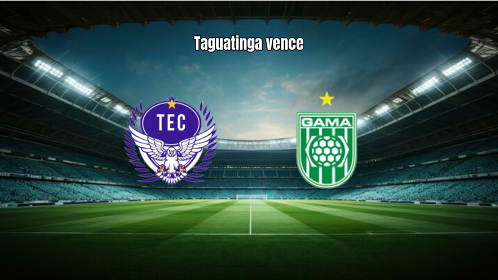 Taguatinga U20 vence Gama U20 e se mantém no topo
