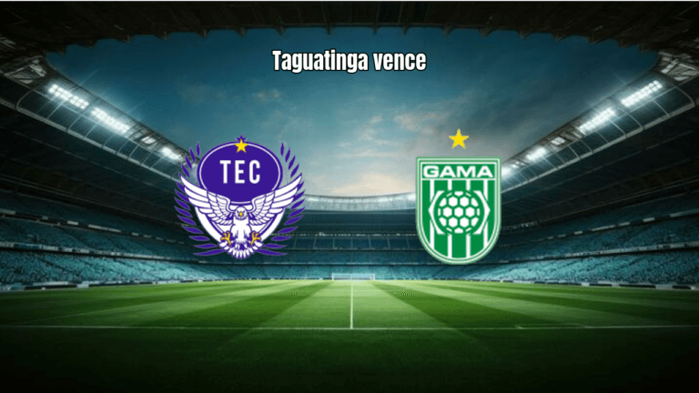 Taguatinga U20 vence Gama U20 e se mantém no topo