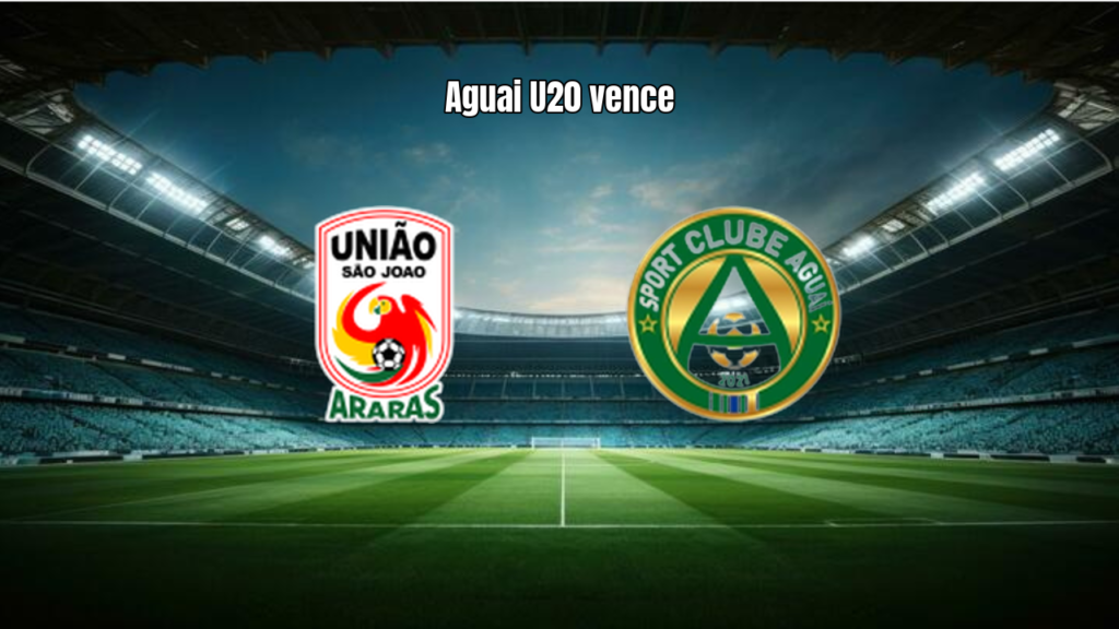 Aguai U20 vence União São João por 2 a 1 no Paulista U20