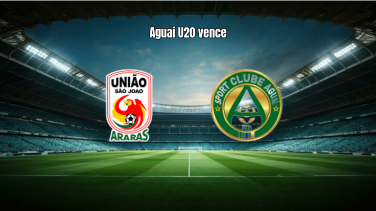 Aguai U20 vence União São João por 2 a 1 no Paulista U20