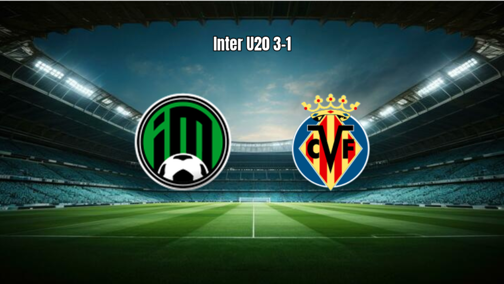Inter de Minas U20 vence Villa Real U20 por 3 a 1
