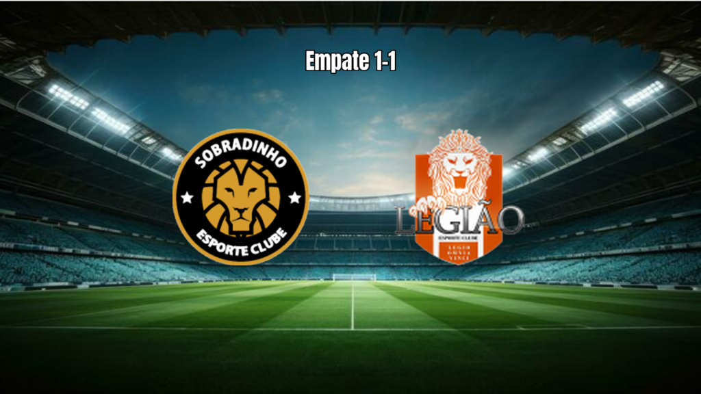Sobradinho U20 1-1 Legiao U20: Empate equilibrado