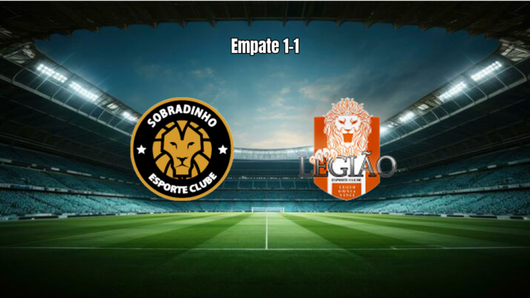 Sobradinho U20 1-1 Legiao U20: Empate equilibrado