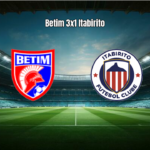 Betim U20 domina Itabirito U20 e garante vitória por 3 a 1