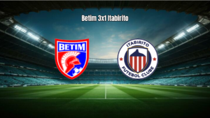 Betim U20 domina Itabirito U20 e garante vitória por 3 a 1