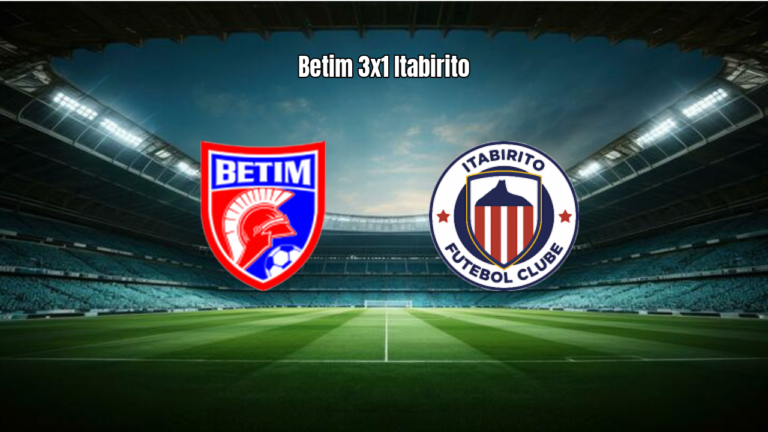 Betim U20 domina Itabirito U20 e garante vitória por 3 a 1