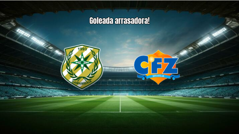 Samambaia U20 goleia CFZ Brasília por 6 a 0