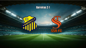 Barreiras FC vence SSA por 2-1 na semifinal do Baiano